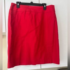 Vibrant Red Pencil Skirt 
Light weight and Comfortable 
98% cotton,3% elastane